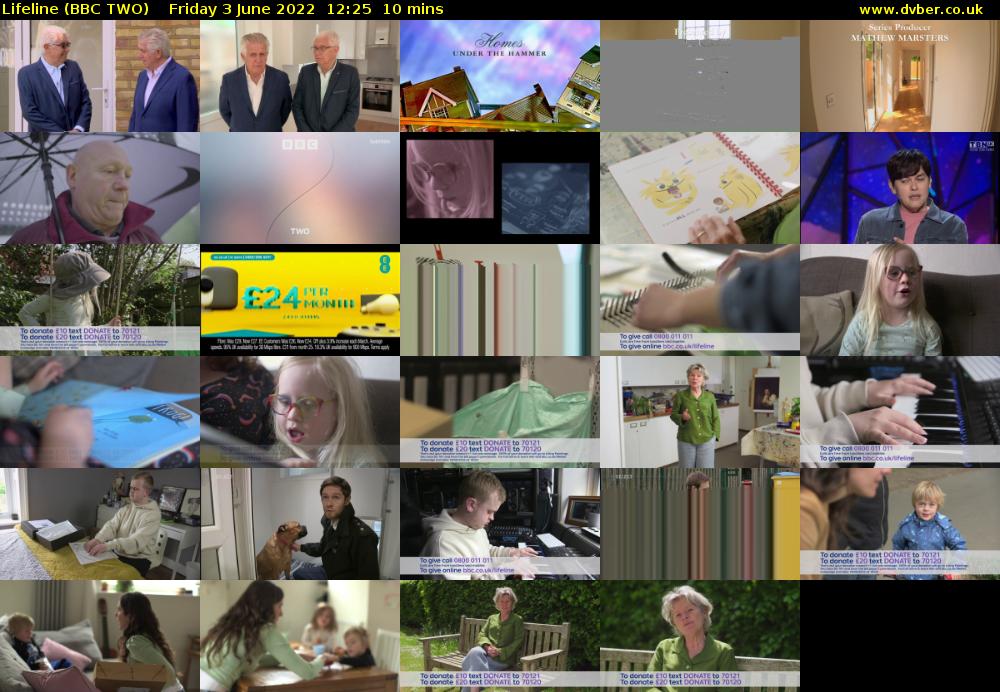 Lifeline (BBC TWO) Friday 3 June 2022 12:25 - 12:35