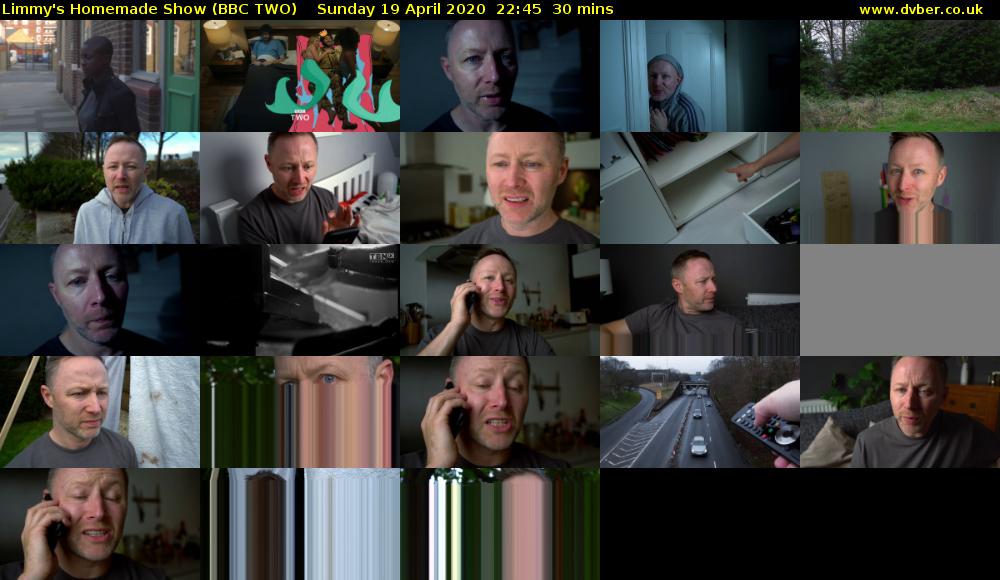 Limmy's Homemade Show (BBC TWO) Sunday 19 April 2020 22:45 - 23:15