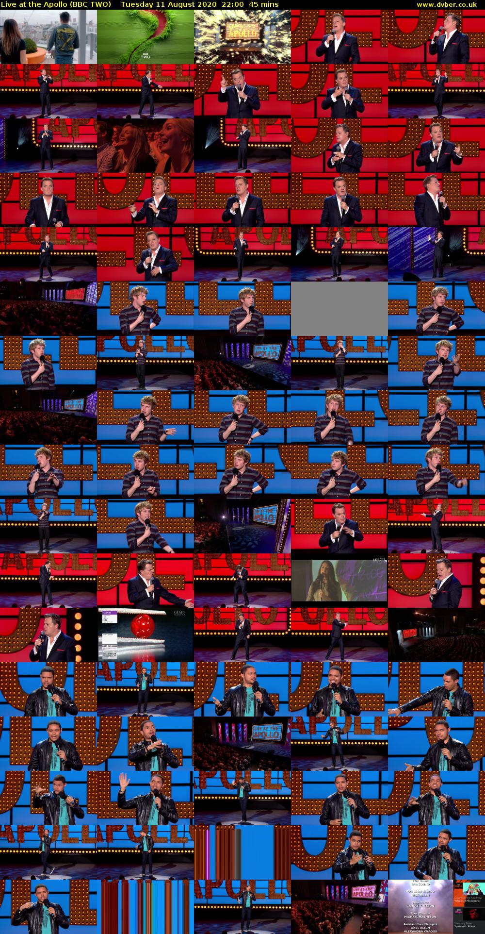 Live at the Apollo (BBC TWO) Tuesday 11 August 2020 22:00 - 22:45