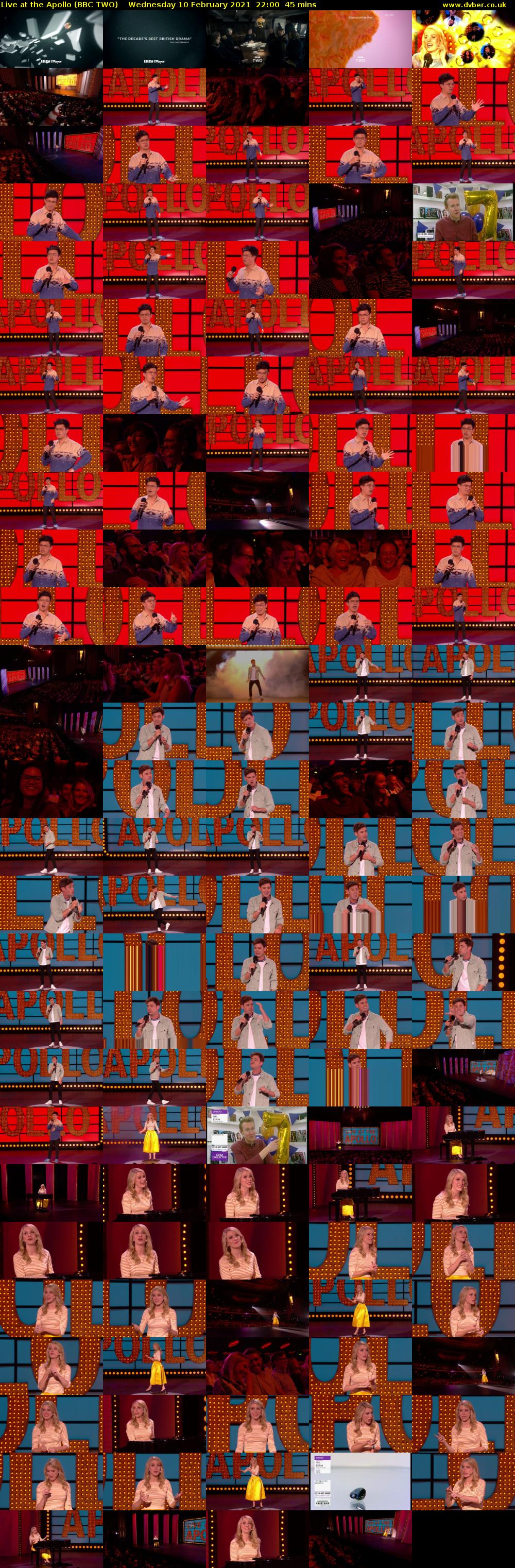 Live at the Apollo (BBC TWO) Wednesday 10 February 2021 22:00 - 22:45