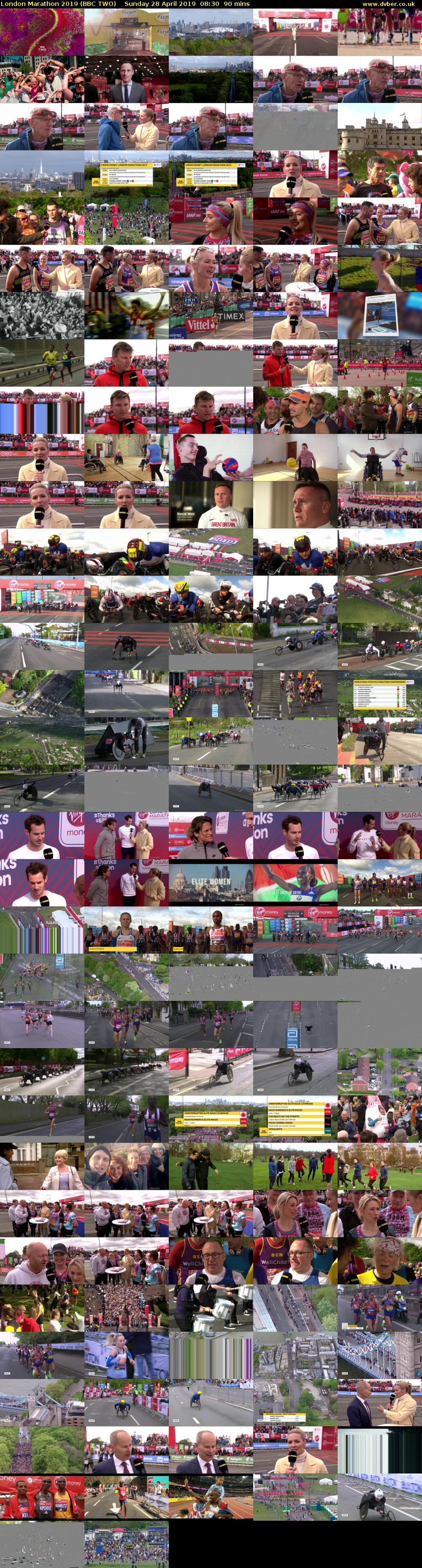 London Marathon 2019 (BBC TWO) Sunday 28 April 2019 08:30 - 10:00