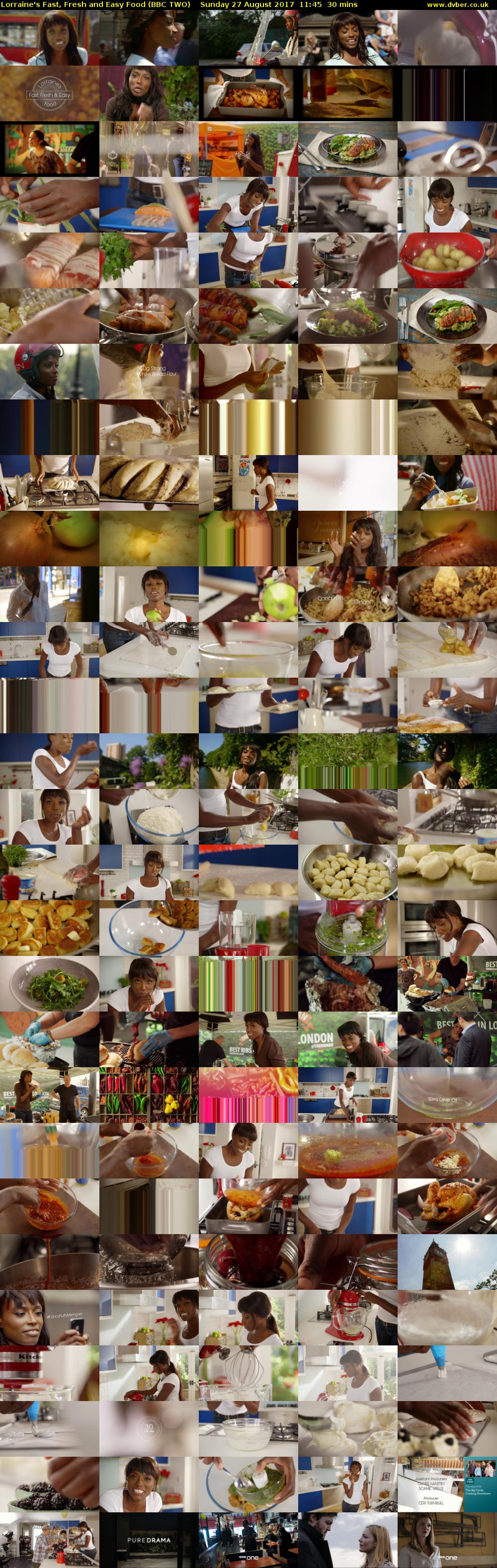 Lorraine's Fast, Fresh and Easy Food (BBC TWO) Sunday 27 August 2017 11:45 - 12:15