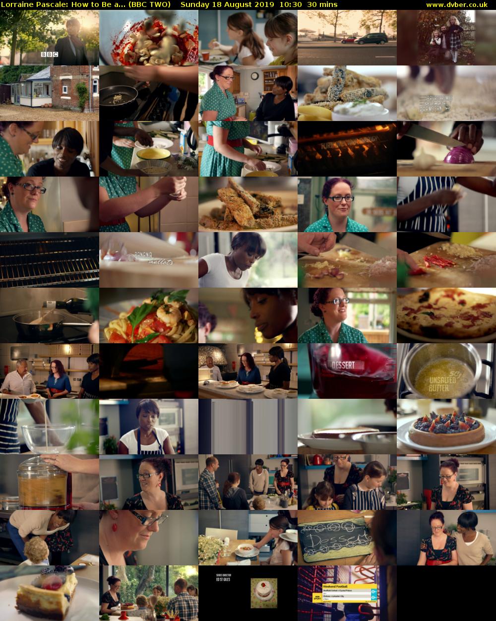 Lorraine Pascale: How to Be a... (BBC TWO) Sunday 18 August 2019 10:30 - 11:00