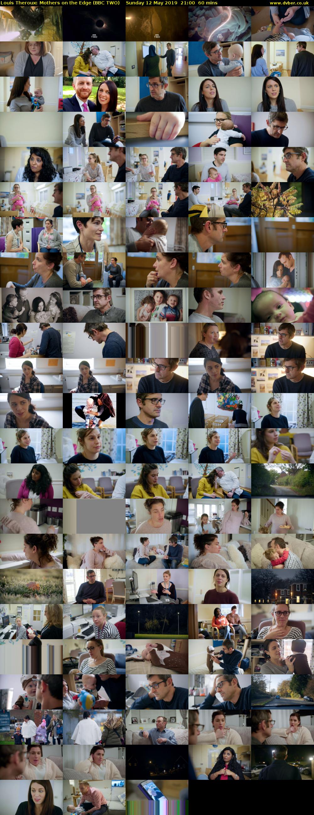 Louis Theroux: Mothers on the Edge (BBC TWO) Sunday 12 May 2019 21:00 - 22:00
