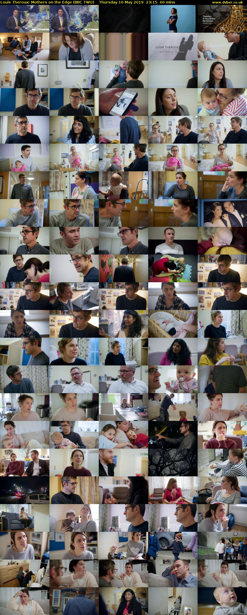 Louis Theroux: Mothers on the Edge (BBC TWO) Thursday 16 May 2019 23:15 - 00:15