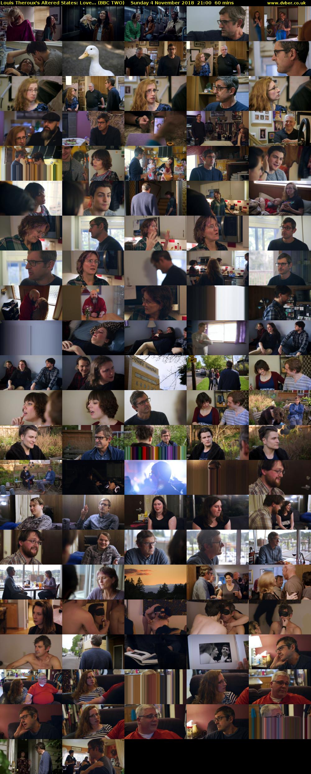 Louis Theroux's Altered States: Love... (BBC TWO) Sunday 4 November 2018 21:00 - 22:00