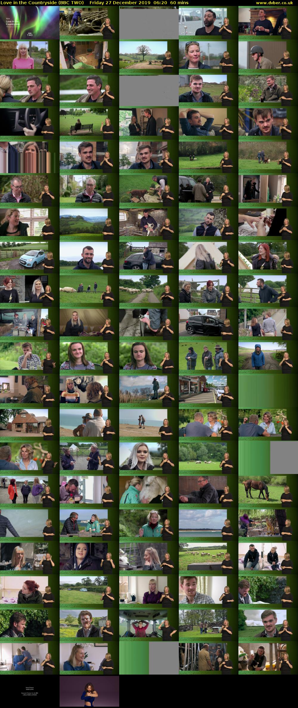 Love in the Countryside (BBC TWO) Friday 27 December 2019 06:20 - 07:20