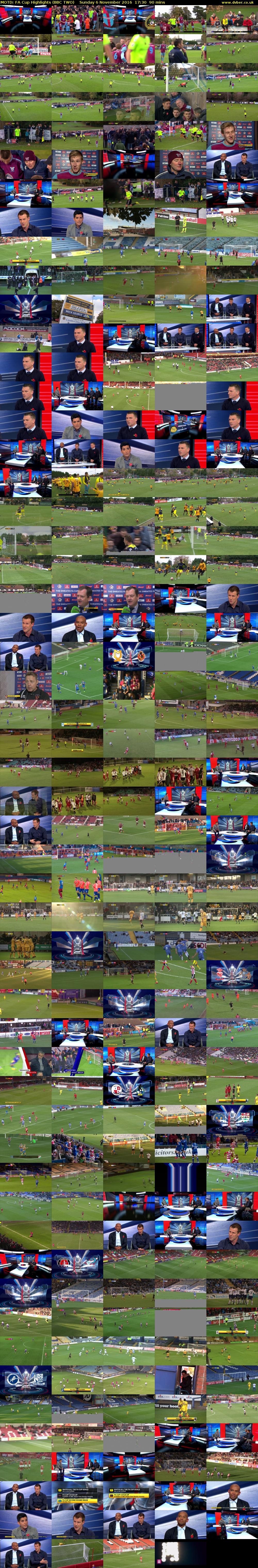 MOTD: FA Cup Highlights (BBC TWO) Sunday 6 November 2016 17:30 - 19:00