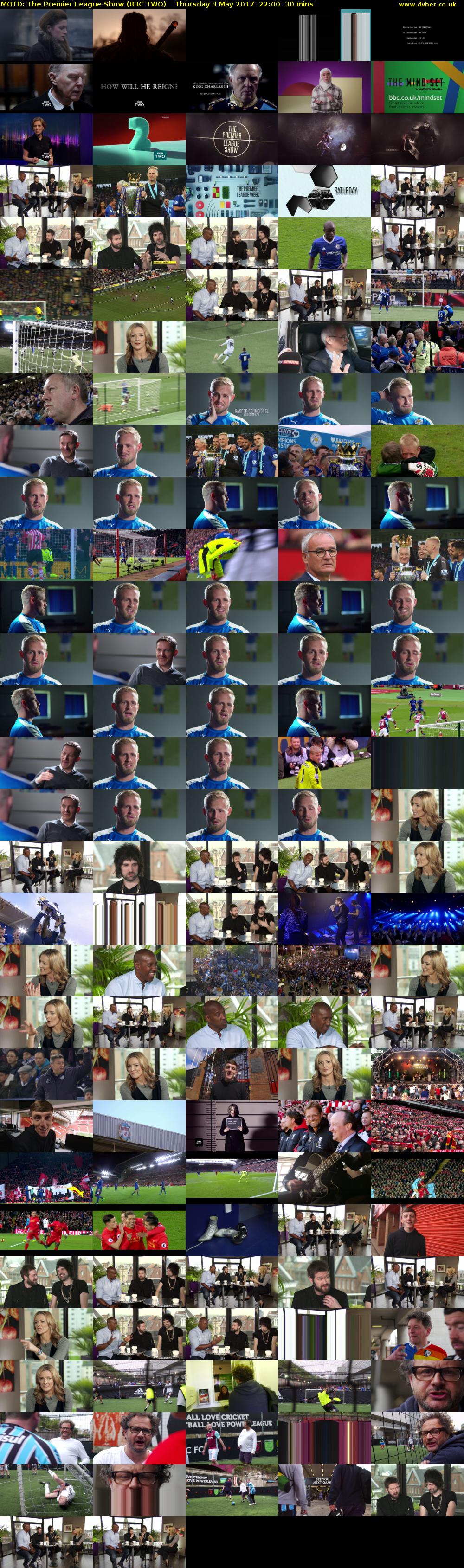 MOTD: The Premier League Show (BBC TWO) Thursday 4 May 2017 22:00 - 22:30