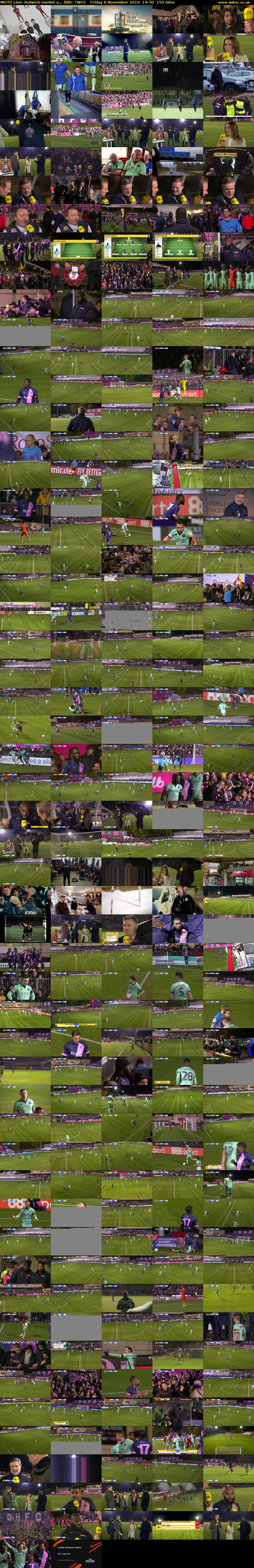 MOTD Live: Dulwich Hamlet v... (BBC TWO) Friday 8 November 2019 19:30 - 22:00