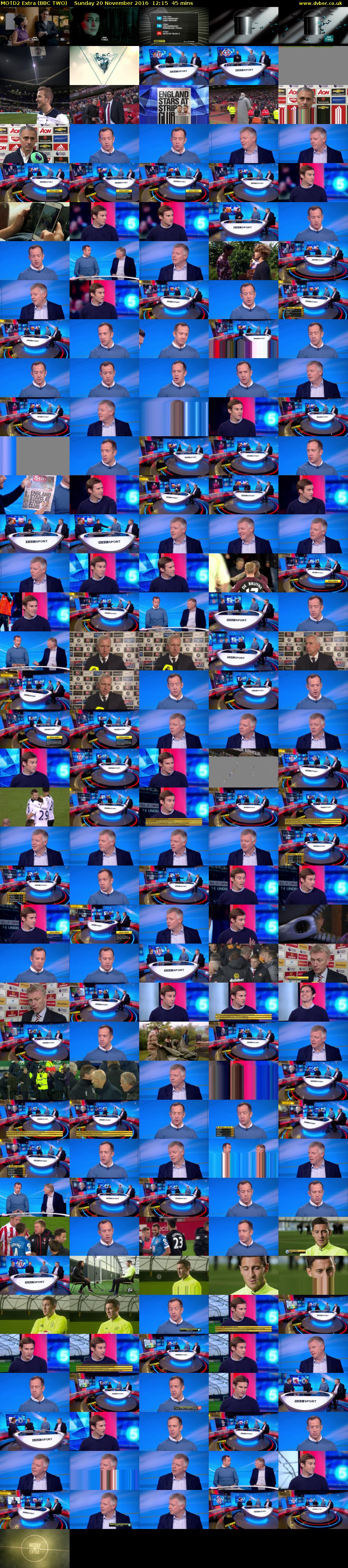 MOTD2 Extra (BBC TWO) Sunday 20 November 2016 12:15 - 13:00