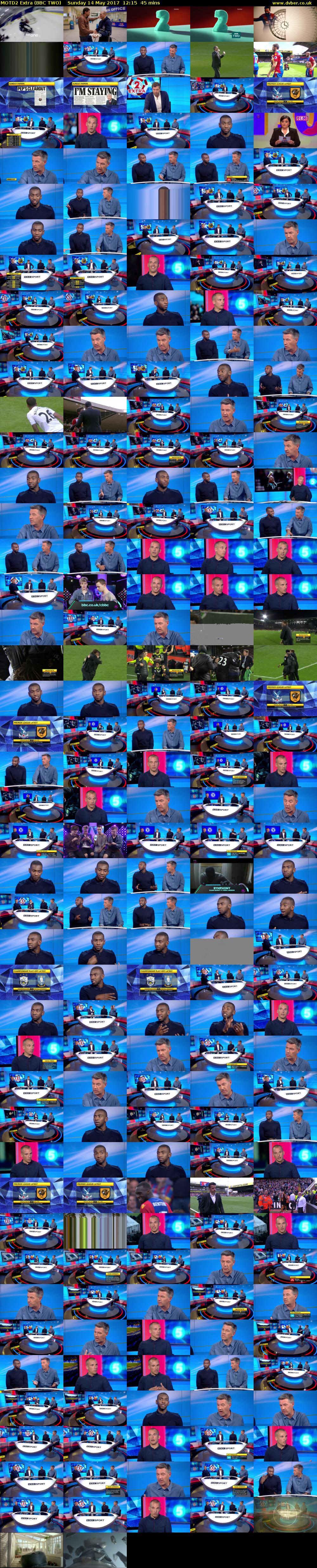 MOTD2 Extra (BBC TWO) Sunday 14 May 2017 12:15 - 13:00