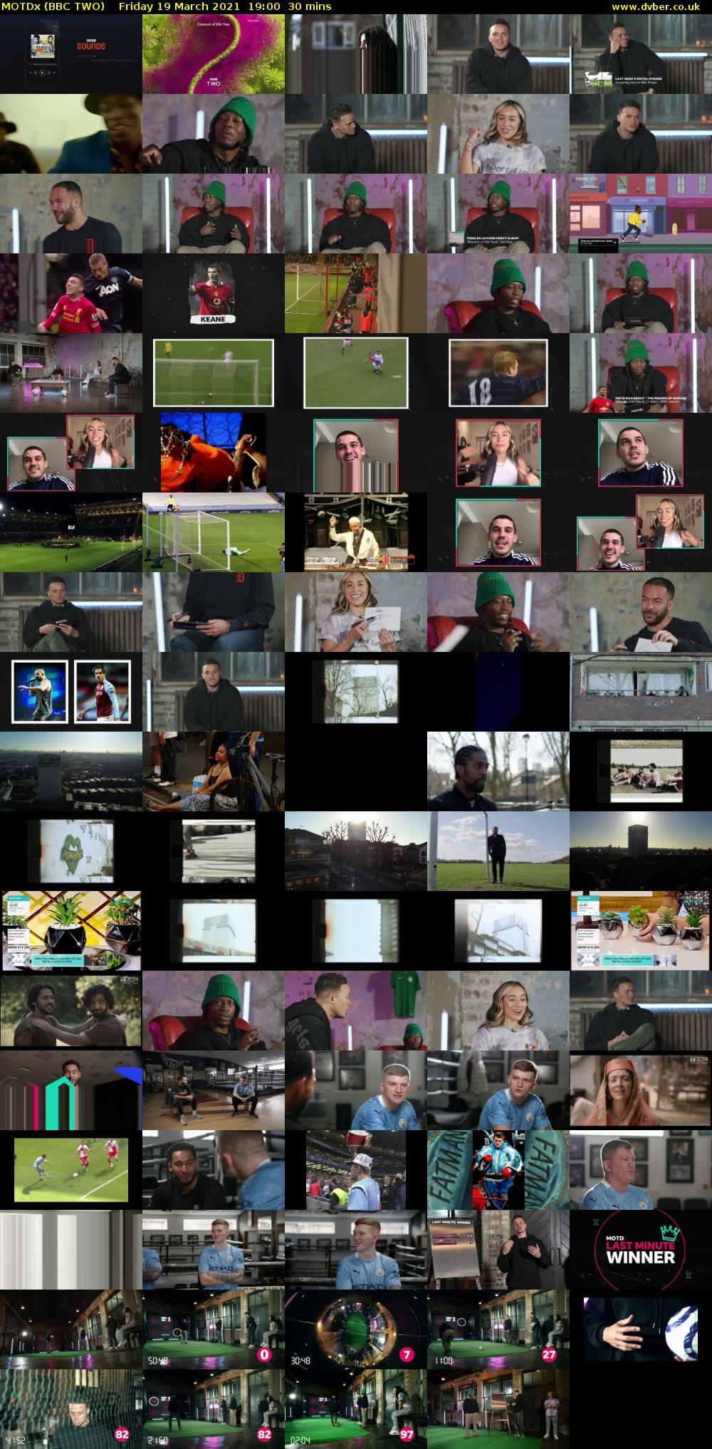 MOTDx (BBC TWO) Friday 19 March 2021 19:00 - 19:30