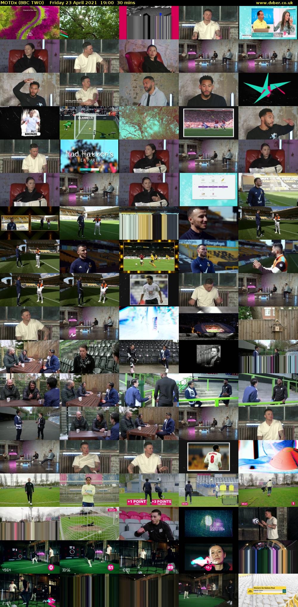 MOTDx (BBC TWO) Friday 23 April 2021 19:00 - 19:30
