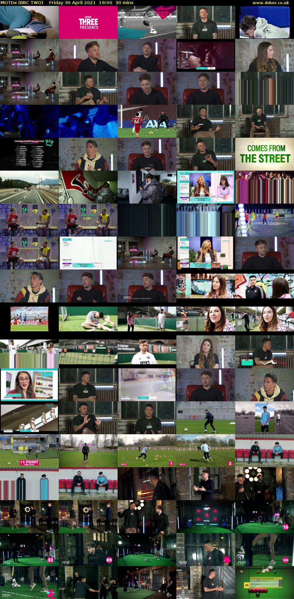 MOTDx (BBC TWO) Friday 30 April 2021 19:00 - 19:30