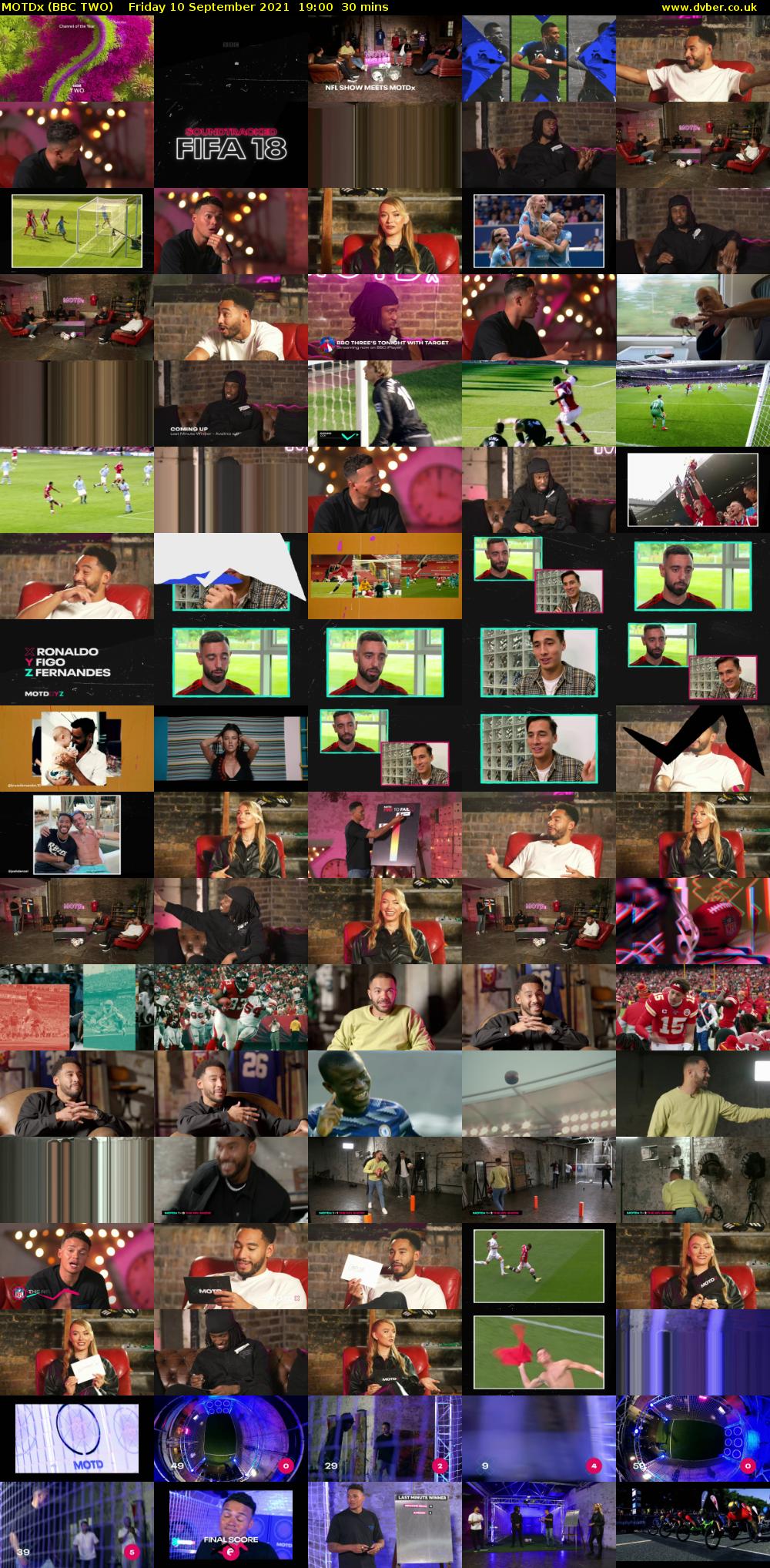 MOTDx (BBC TWO) Friday 10 September 2021 19:00 - 19:30