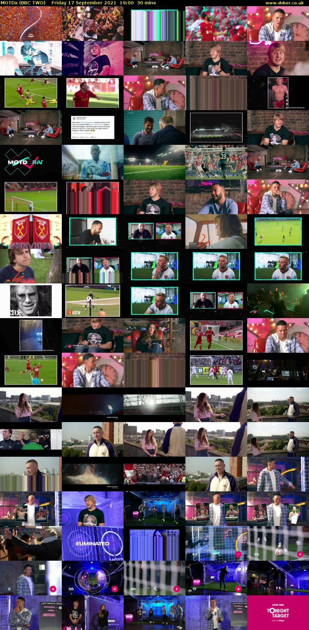 MOTDx (BBC TWO) Friday 17 September 2021 19:00 - 19:30