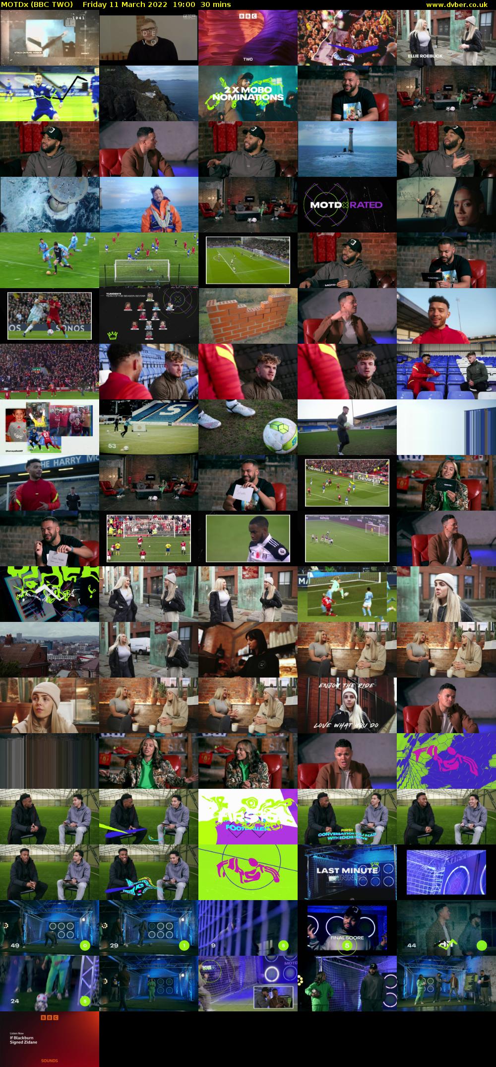 MOTDx (BBC TWO) Friday 11 March 2022 19:00 - 19:30