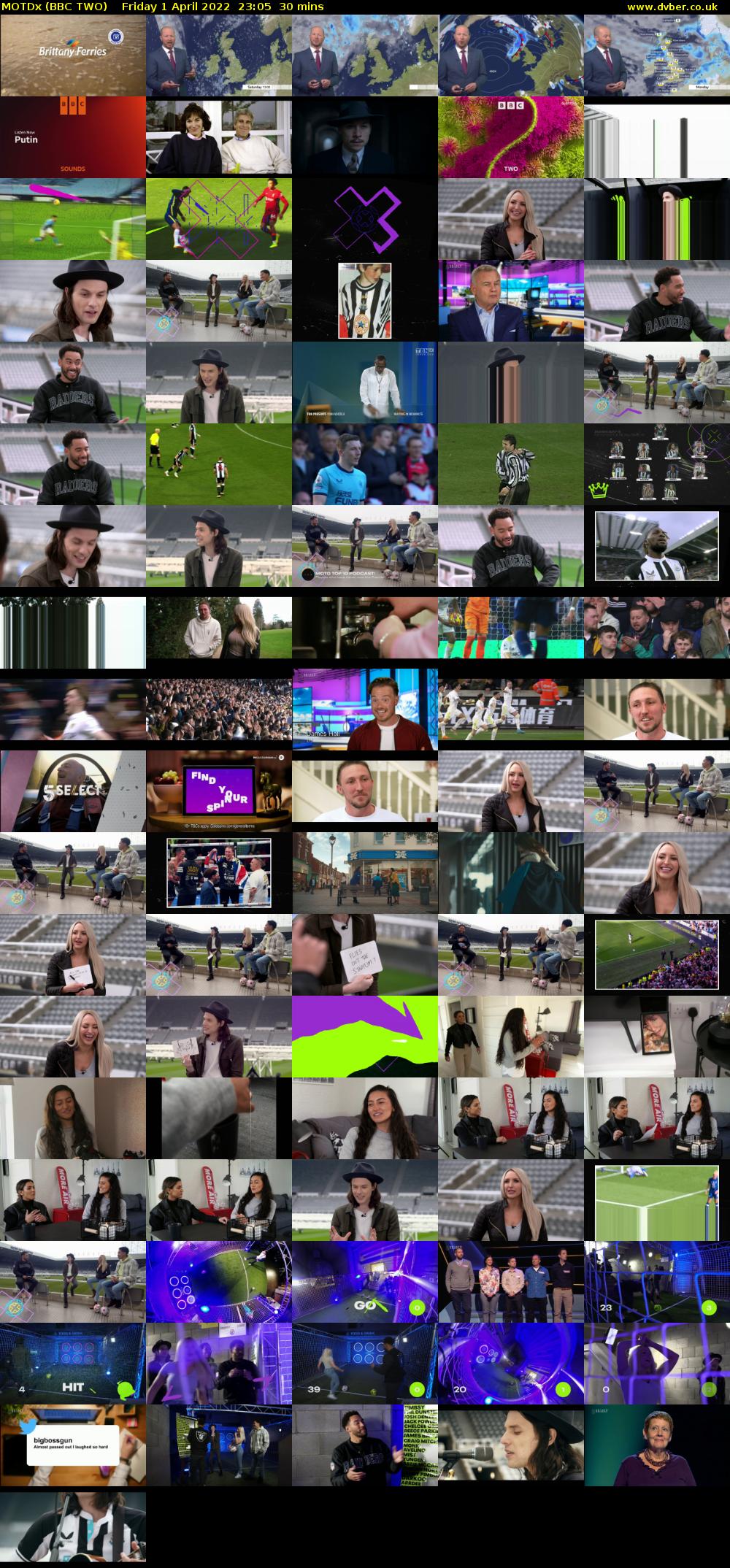 MOTDx (BBC TWO) Friday 1 April 2022 23:05 - 23:35