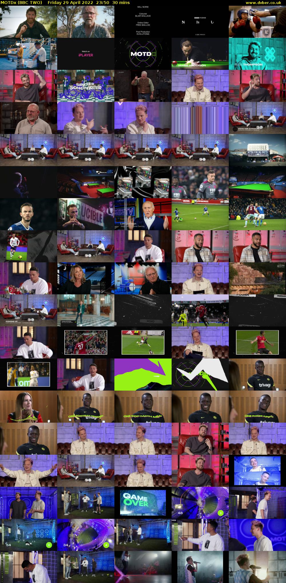 MOTDx (BBC TWO) Friday 29 April 2022 23:50 - 00:20