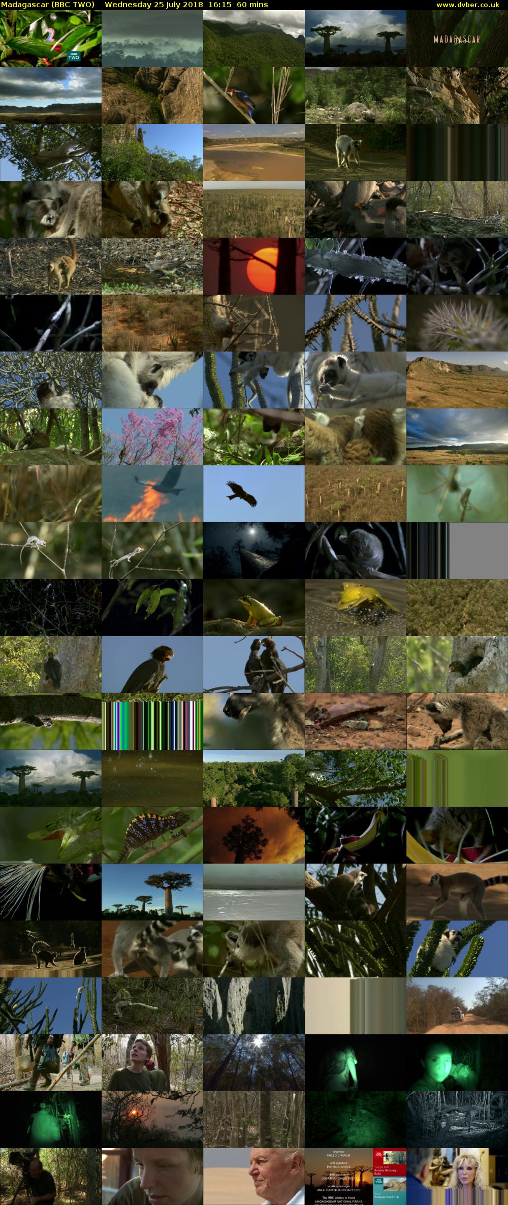 Madagascar (BBC TWO) Wednesday 25 July 2018 16:15 - 17:15
