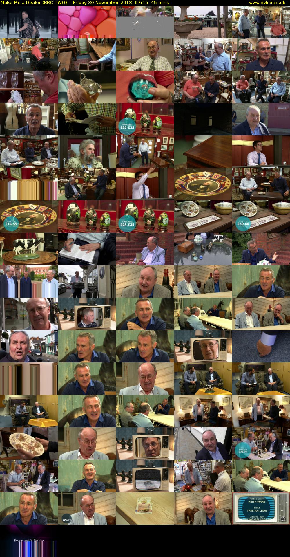 Make Me a Dealer (BBC TWO) Friday 30 November 2018 07:15 - 08:00