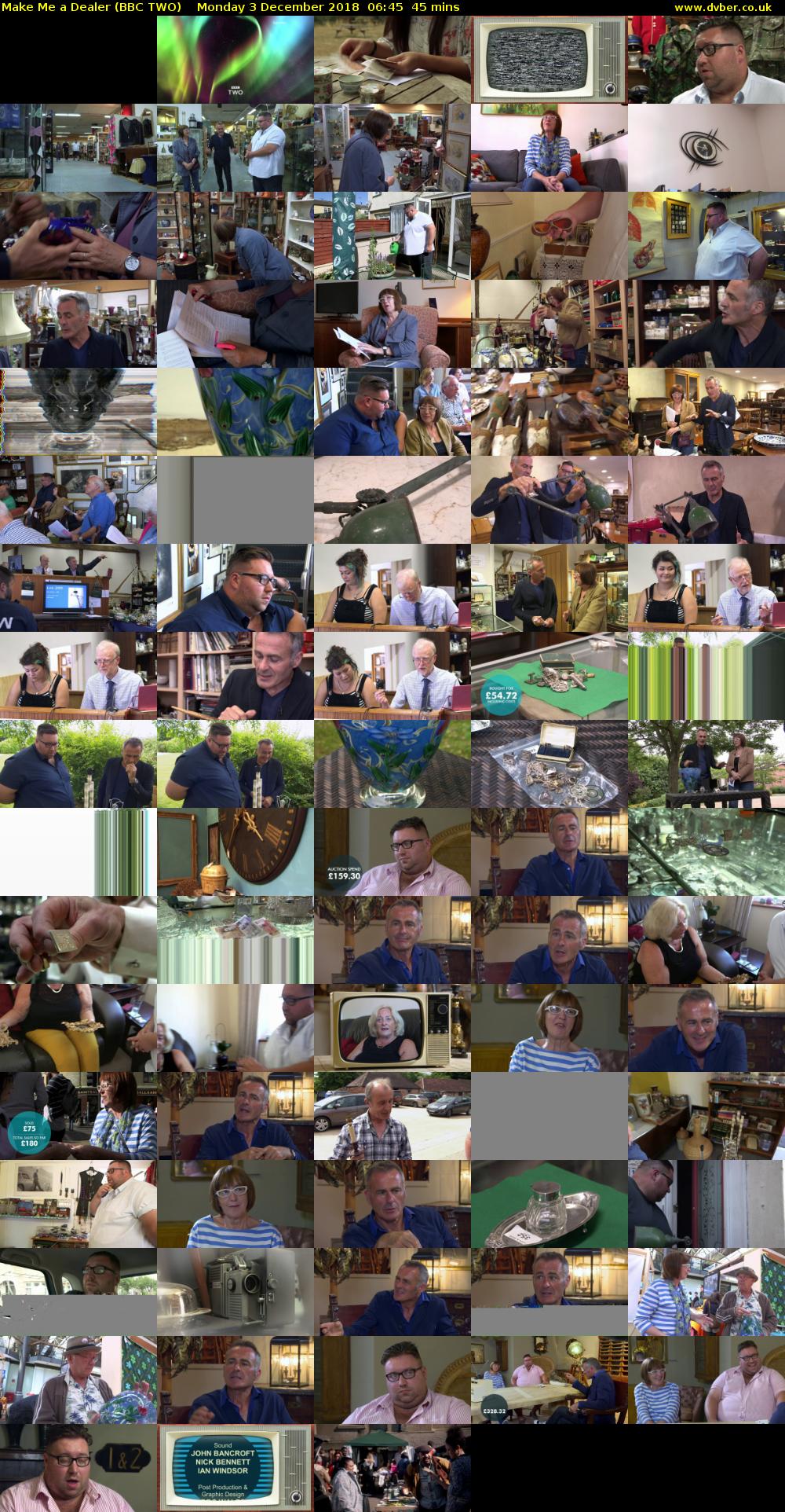 Make Me a Dealer (BBC TWO) Monday 3 December 2018 06:45 - 07:30