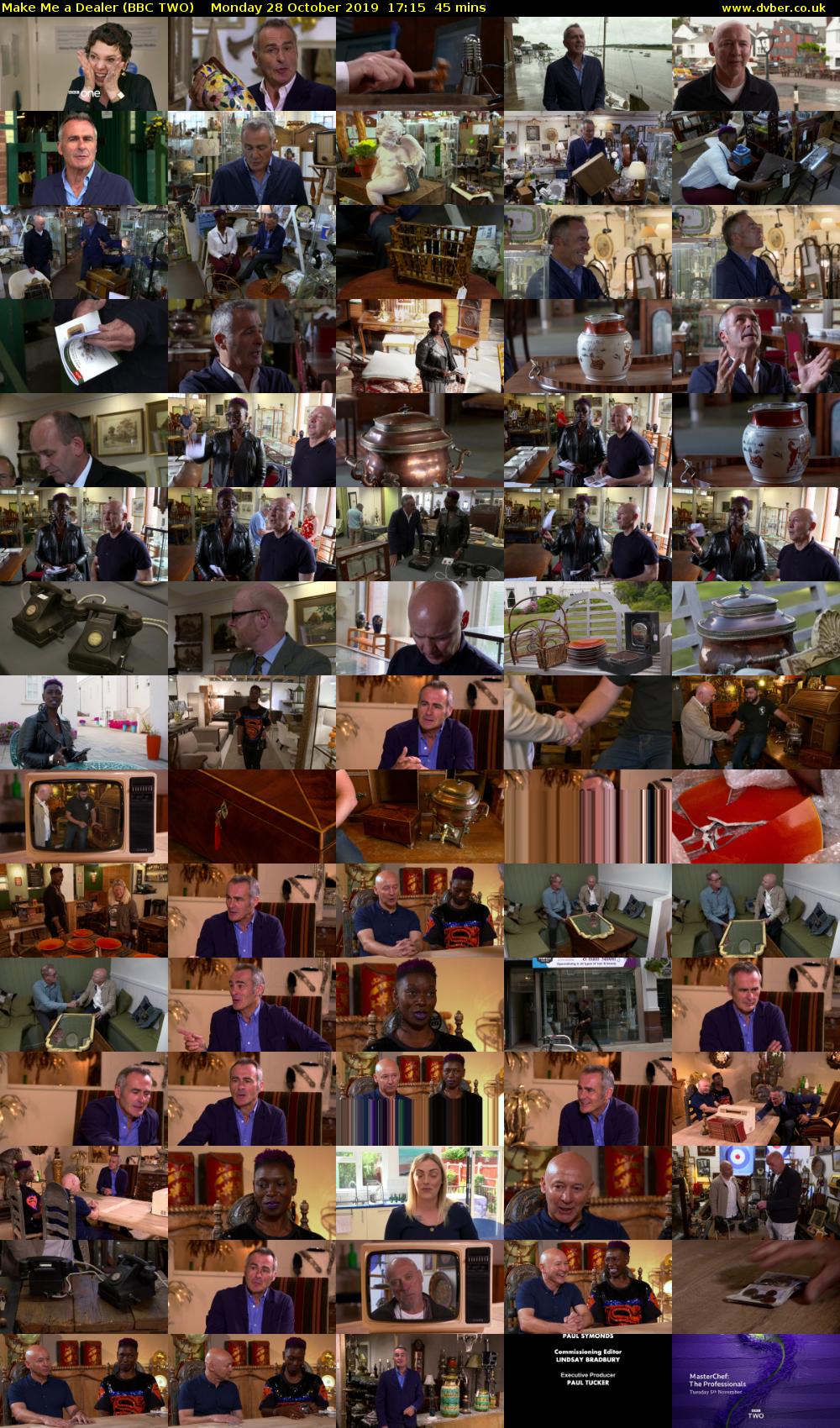 Make Me a Dealer (BBC TWO) Monday 28 October 2019 17:15 - 18:00