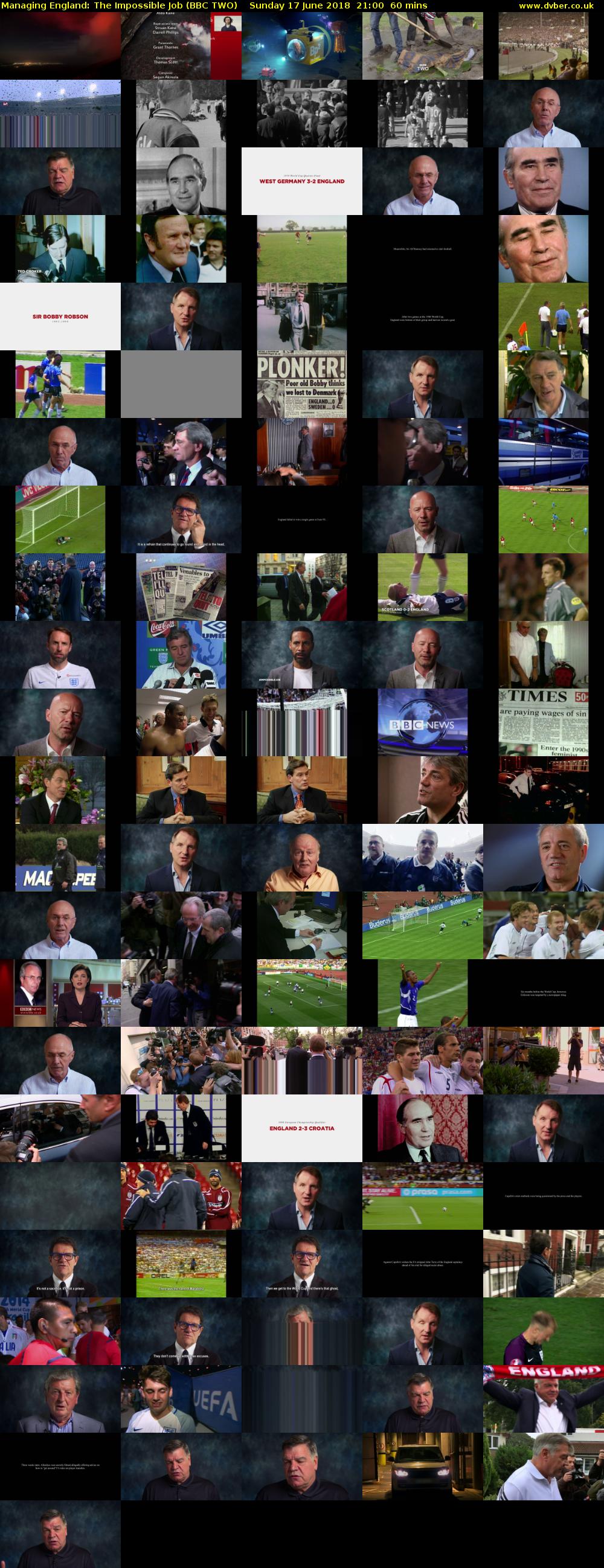 Managing England: The Impossible Job (BBC TWO) Sunday 17 June 2018 21:00 - 22:00