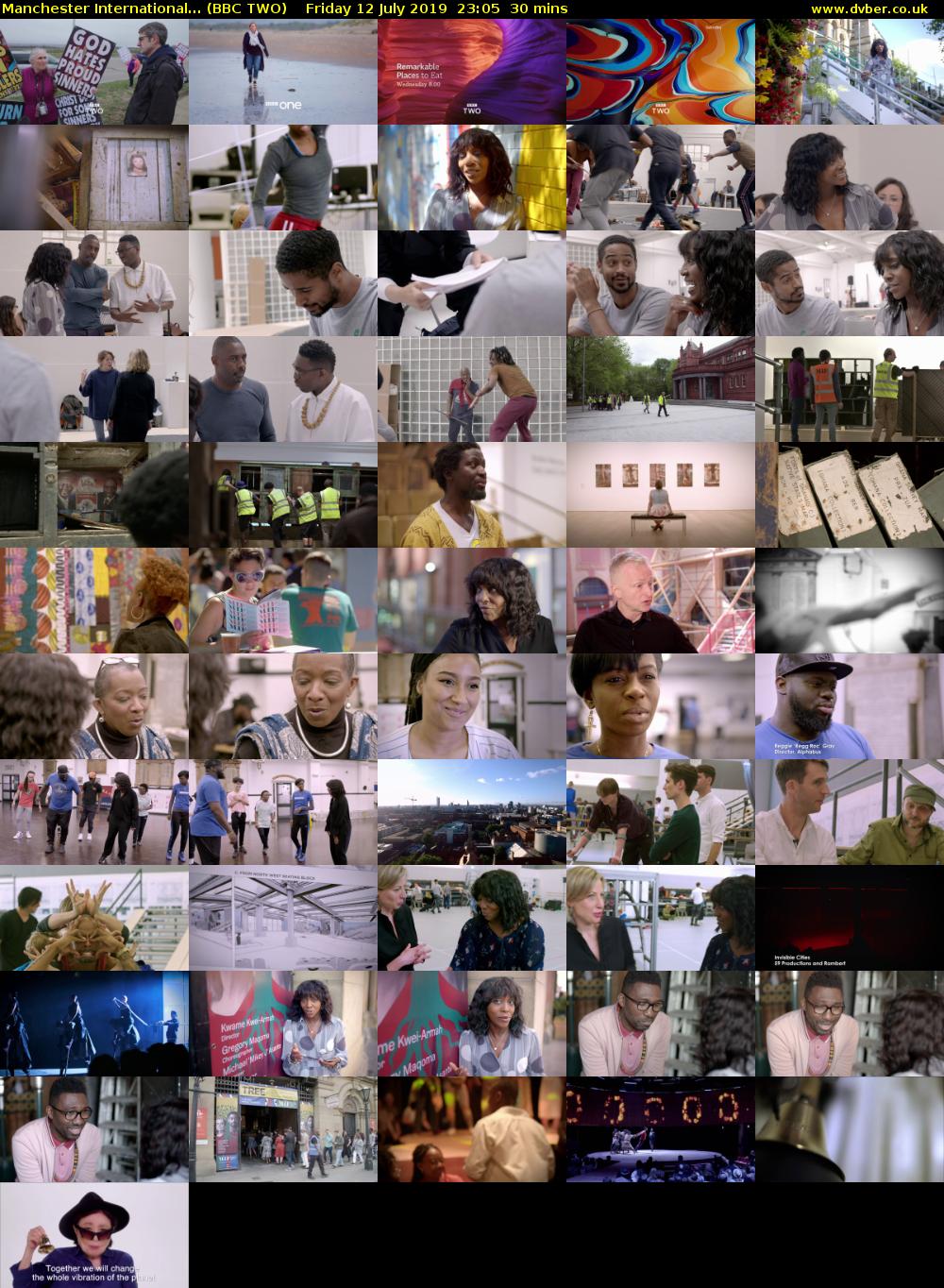 Manchester International... (BBC TWO) Friday 12 July 2019 23:05 - 23:35