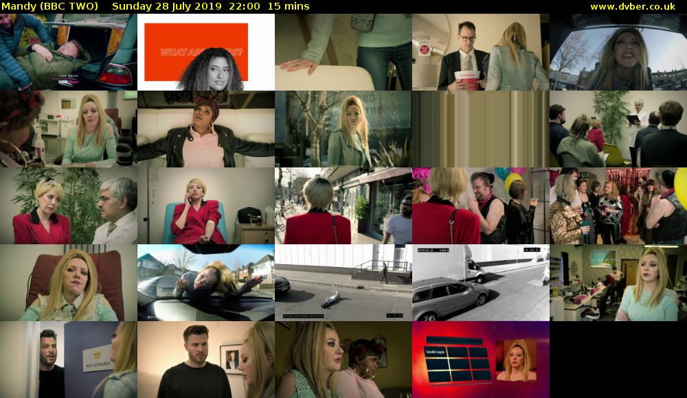 Mandy (BBC TWO) Sunday 28 July 2019 22:00 - 22:15