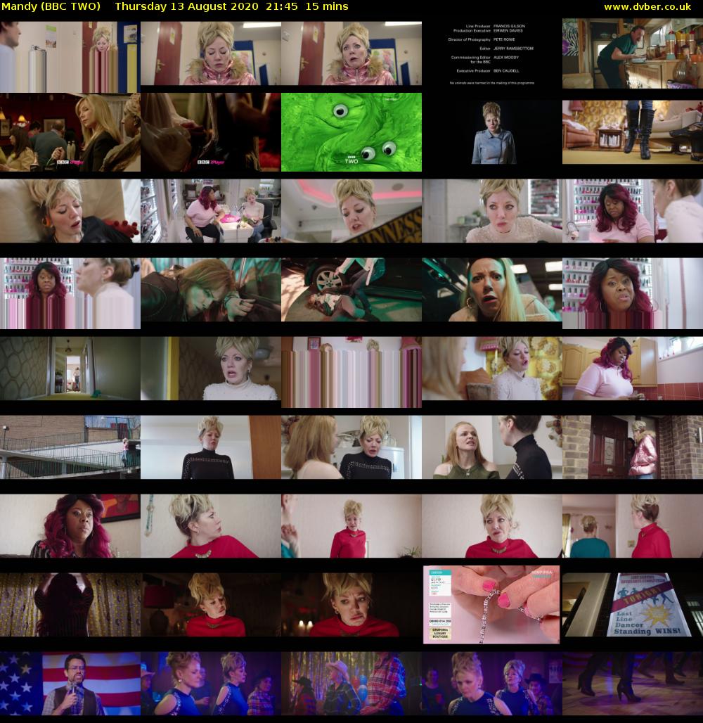 Mandy (BBC TWO) Thursday 13 August 2020 21:45 - 22:00