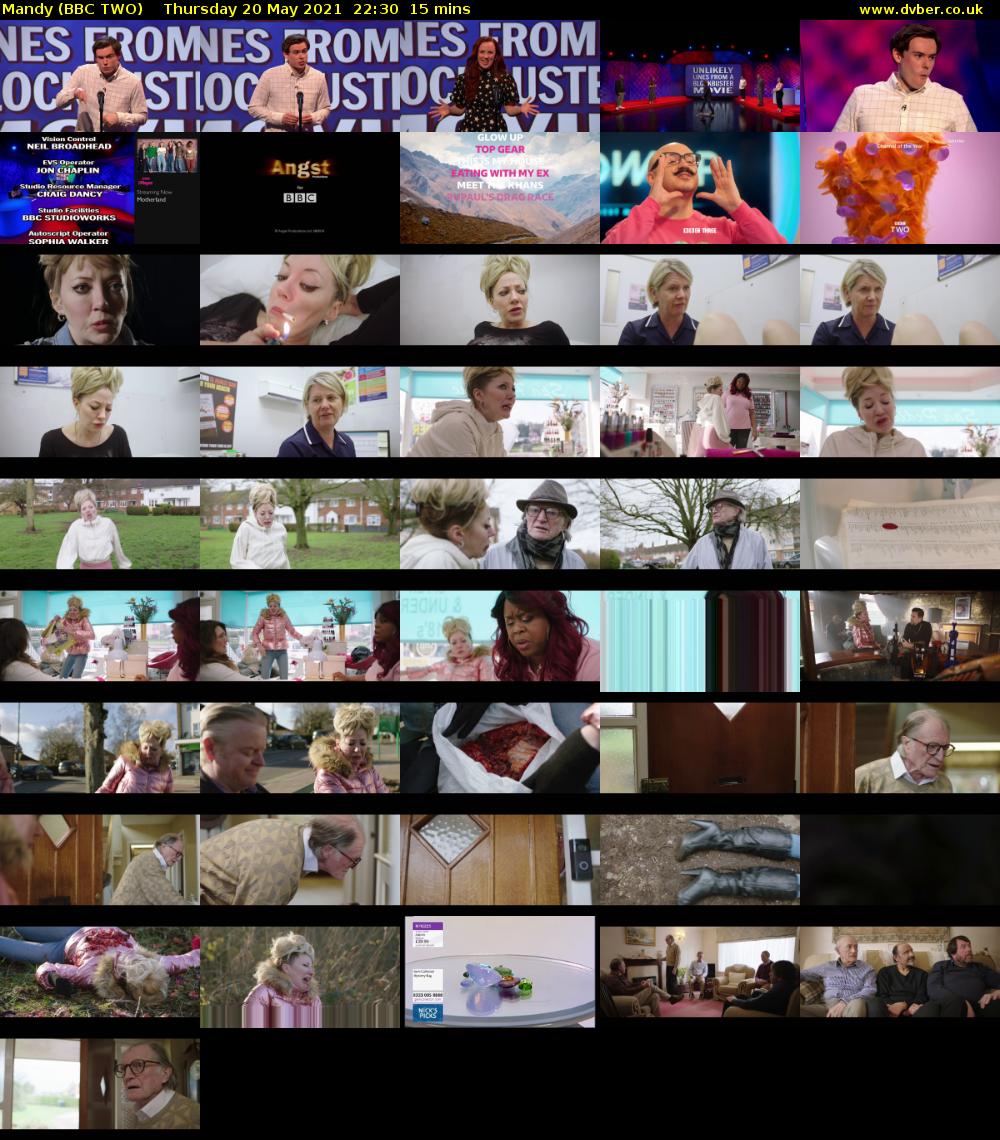 Mandy (BBC TWO) Thursday 20 May 2021 22:30 - 22:45