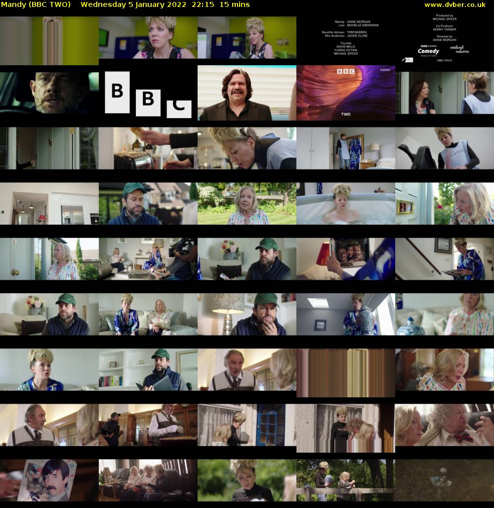 Mandy (BBC TWO) Wednesday 5 January 2022 22:15 - 22:30