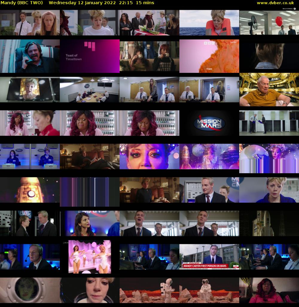 Mandy (BBC TWO) Wednesday 12 January 2022 22:15 - 22:30