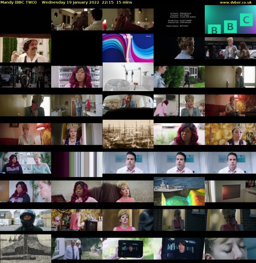 Mandy (BBC TWO) Wednesday 19 January 2022 22:15 - 22:30