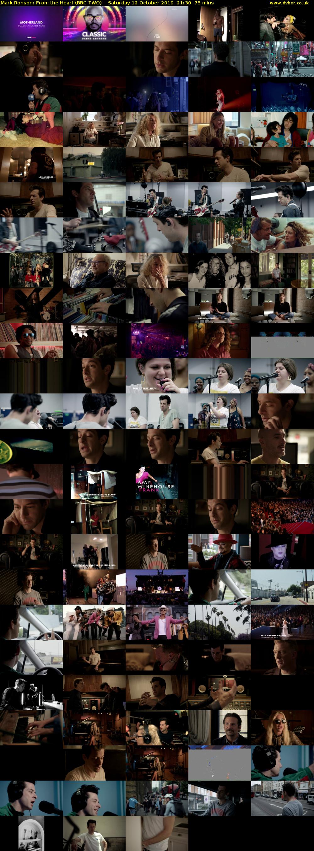Mark Ronson: From the Heart (BBC TWO) Saturday 12 October 2019 21:30 - 22:45