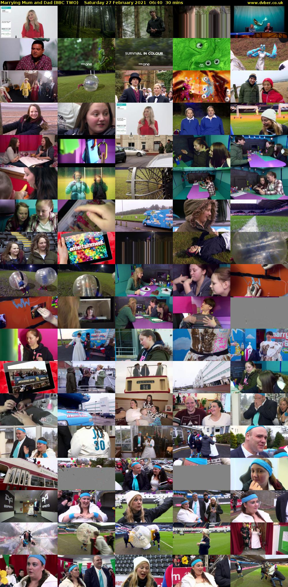 Marrying Mum and Dad (BBC TWO) Saturday 27 February 2021 06:40 - 07:10