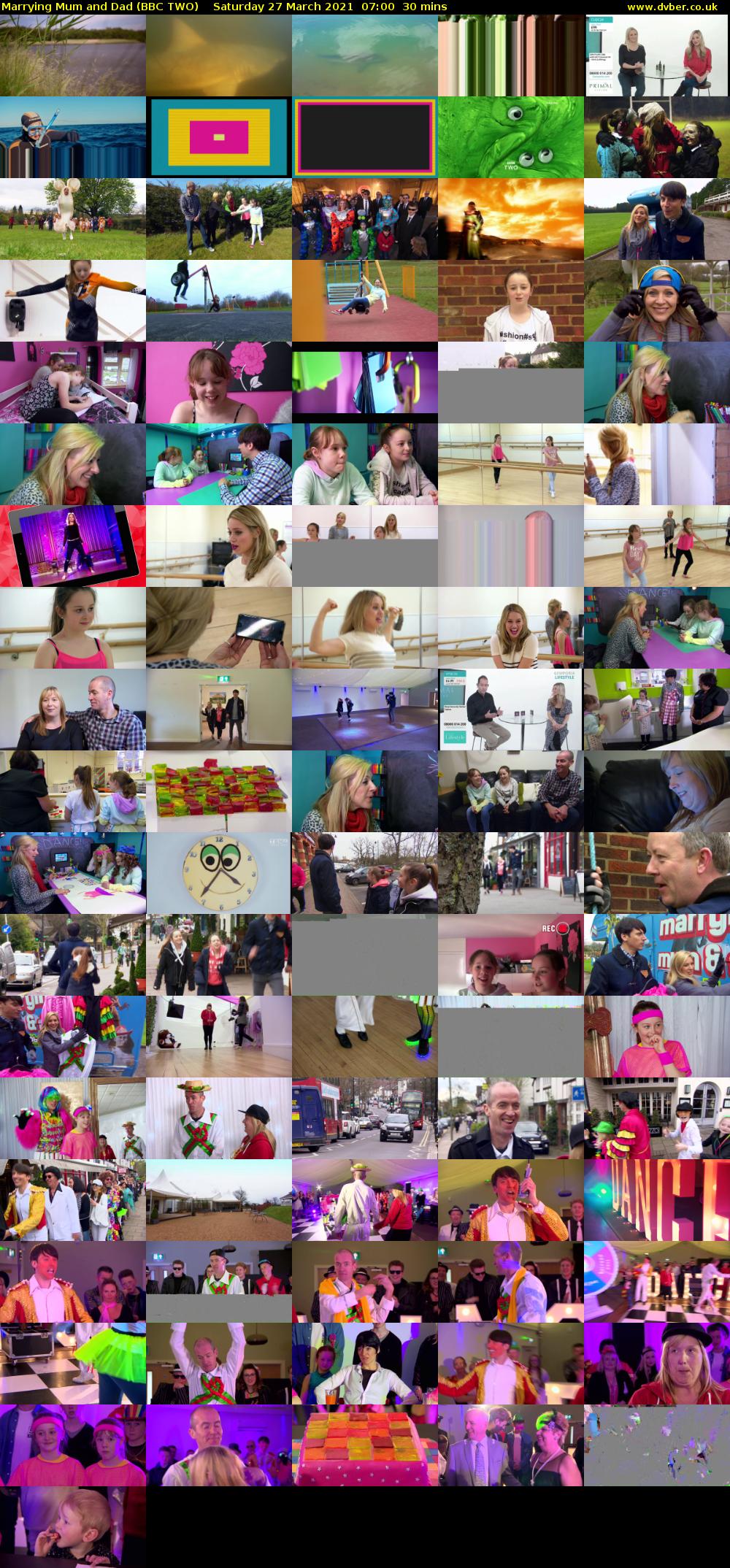 Marrying Mum and Dad (BBC TWO) Saturday 27 March 2021 07:00 - 07:30