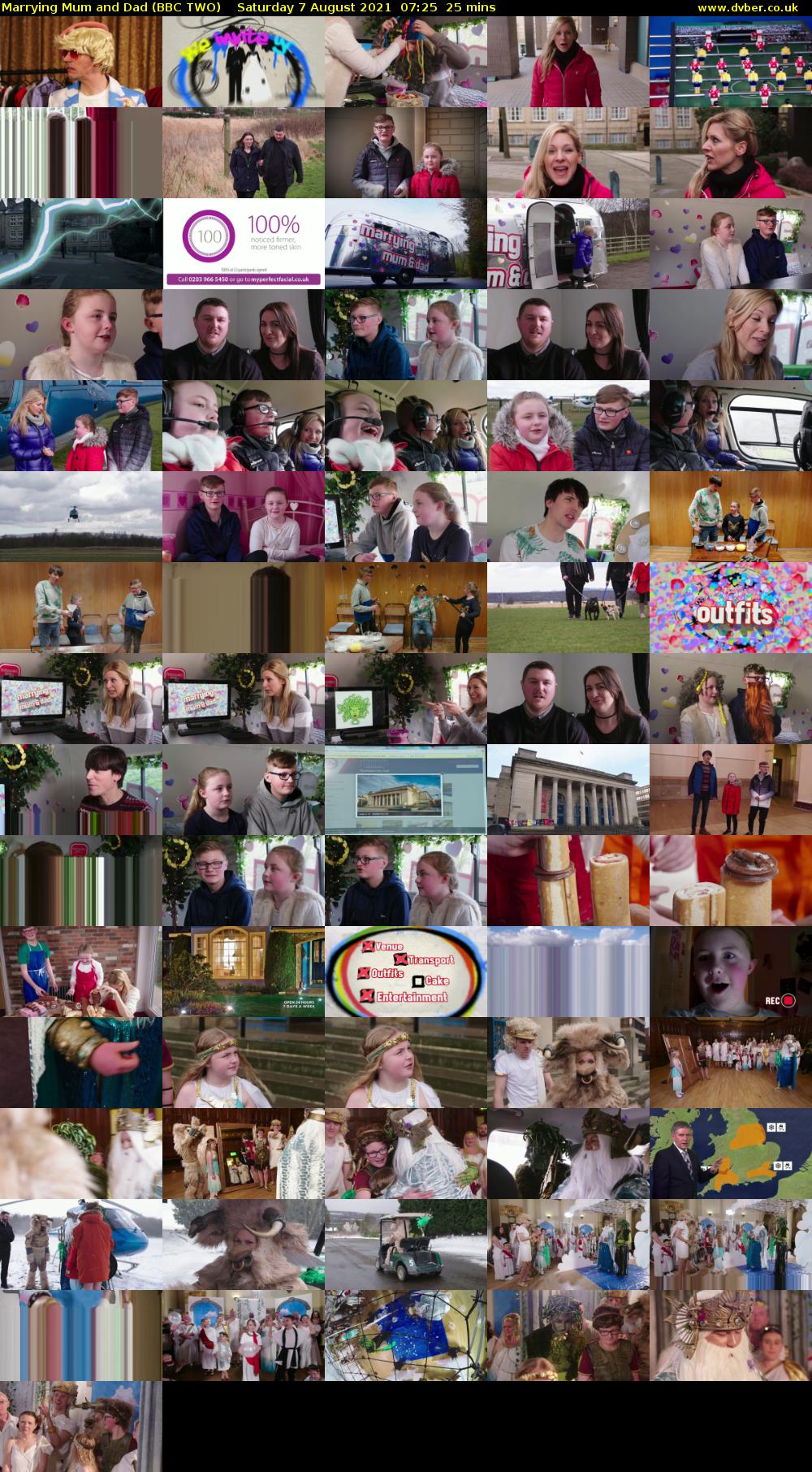 Marrying Mum and Dad (BBC TWO) Saturday 7 August 2021 07:25 - 07:50