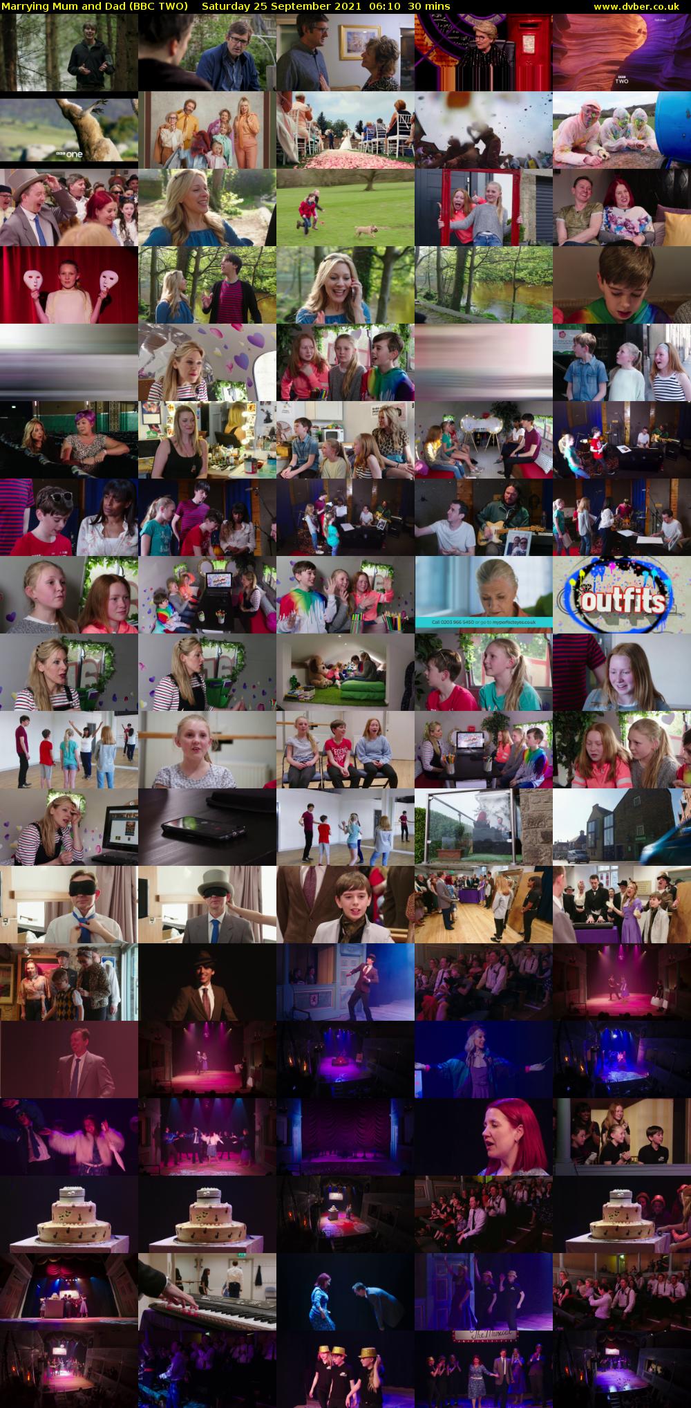 Marrying Mum and Dad (BBC TWO) Saturday 25 September 2021 06:10 - 06:40