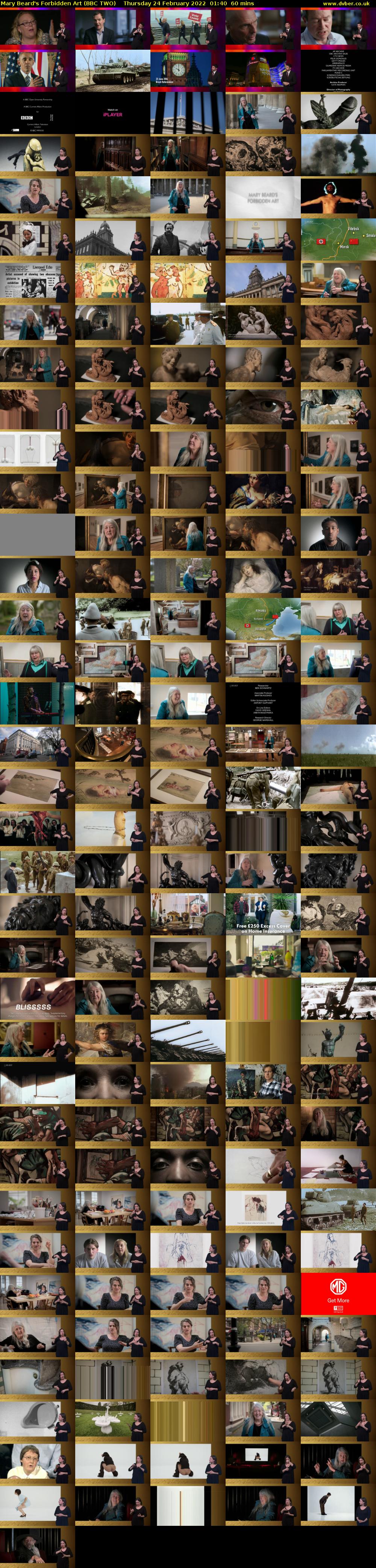 Mary Beard's Forbidden Art (BBC TWO) Thursday 24 February 2022 01:40 - 02:40