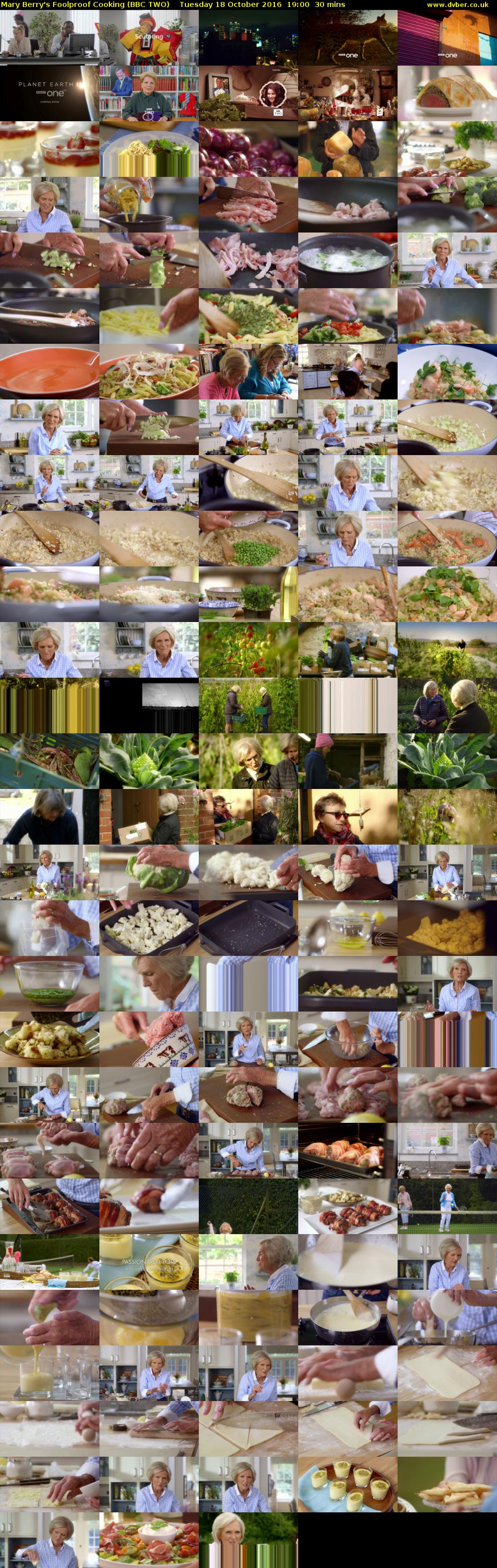 Mary Berry's Foolproof Cooking (BBC TWO) Tuesday 18 October 2016 19:00 - 19:30