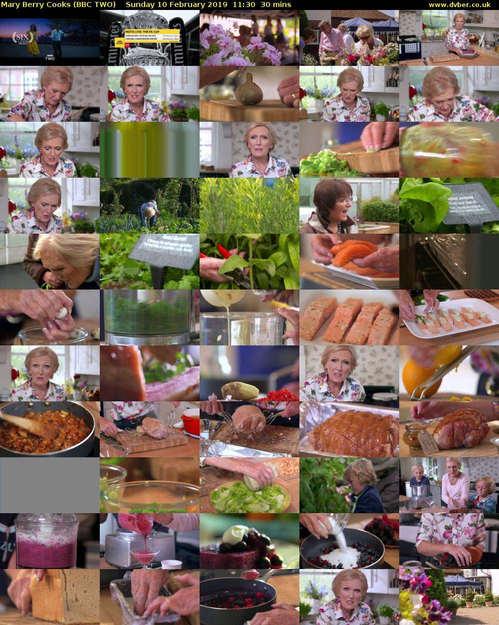 Mary Berry Cooks (BBC TWO) Sunday 10 February 2019 11:30 - 12:00