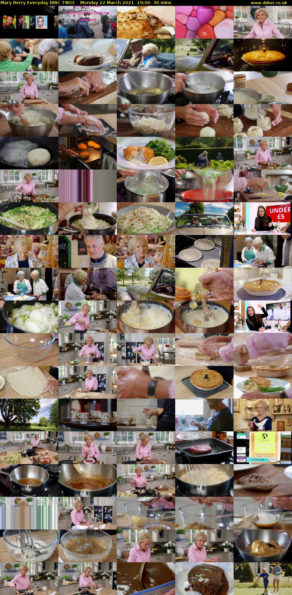 Mary Berry Everyday (BBC TWO) Monday 22 March 2021 19:00 - 19:30