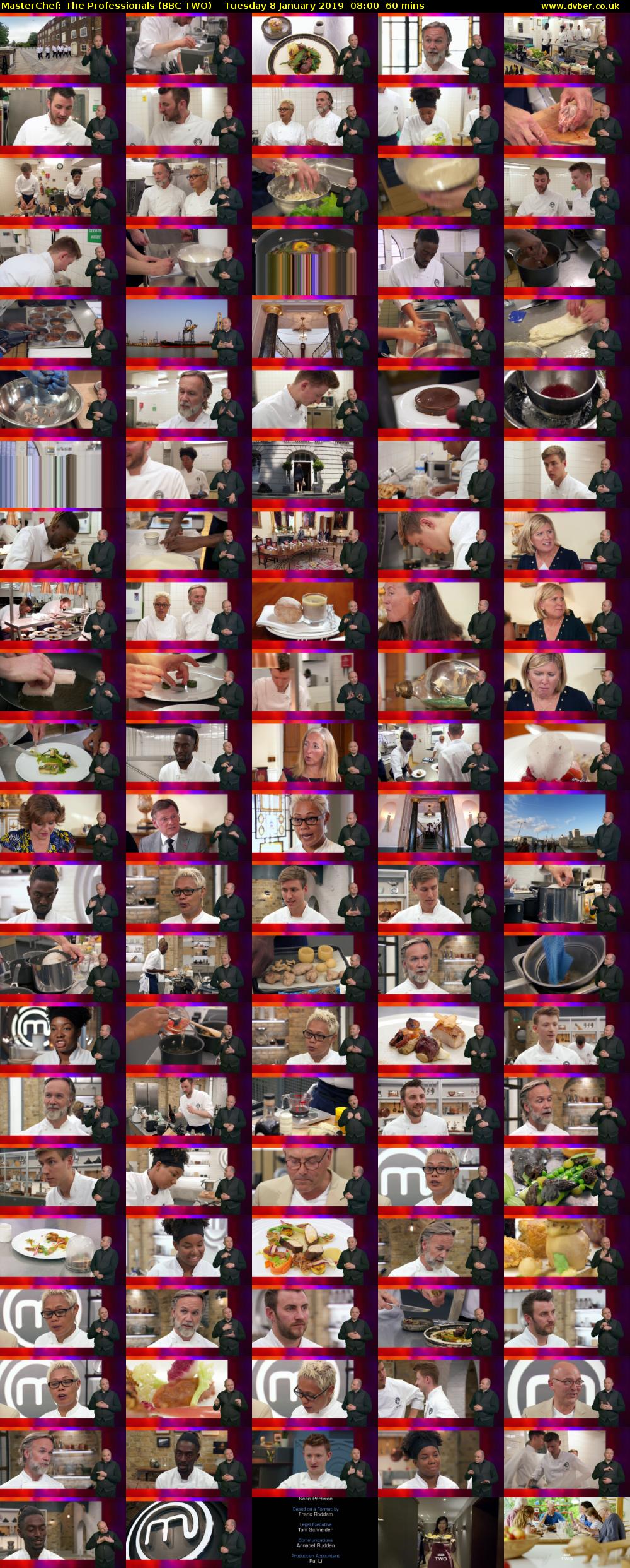 MasterChef: The Professionals (BBC TWO) Tuesday 8 January 2019 08:00 - 09:00