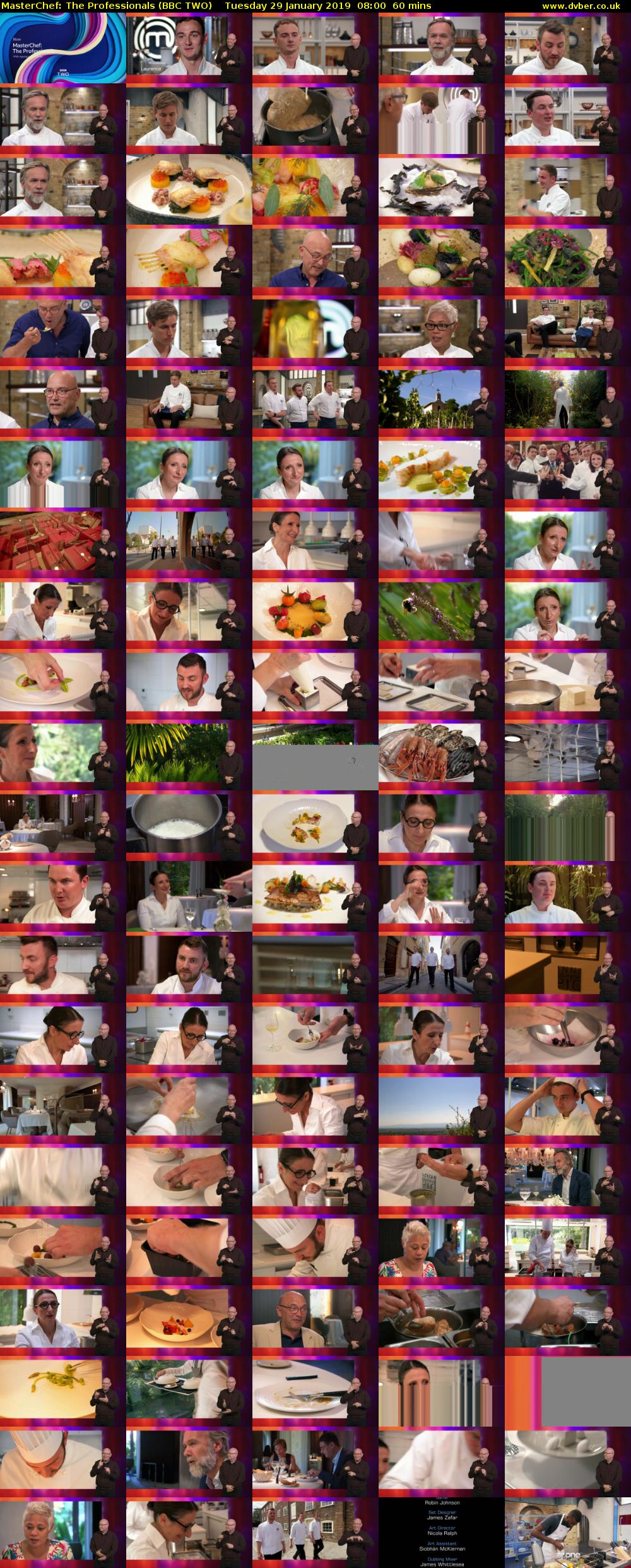 MasterChef: The Professionals (BBC TWO) Tuesday 29 January 2019 08:00 - 09:00
