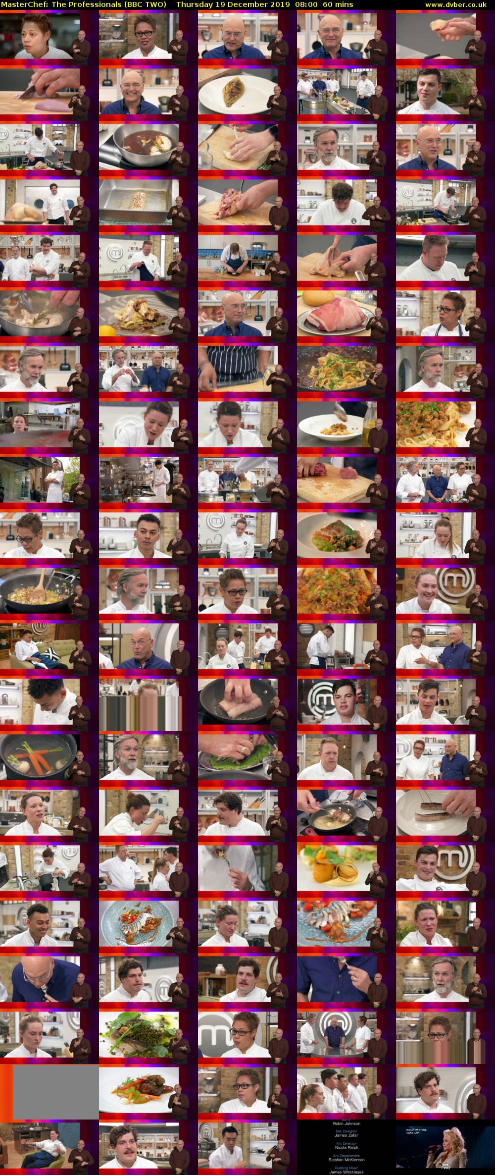 MasterChef: The Professionals (BBC TWO) Thursday 19 December 2019 08:00 - 09:00
