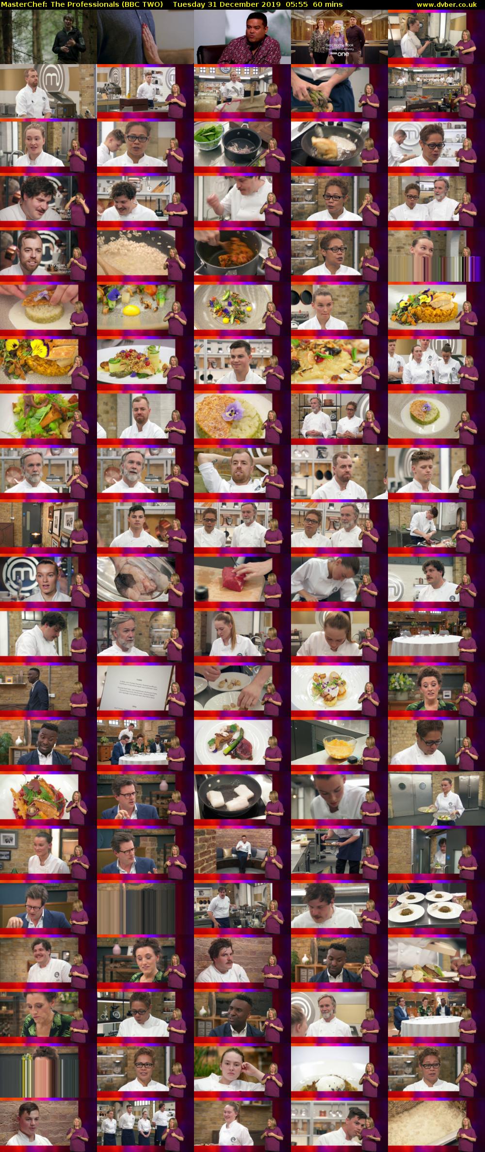 MasterChef: The Professionals (BBC TWO) Tuesday 31 December 2019 05:55 - 06:55