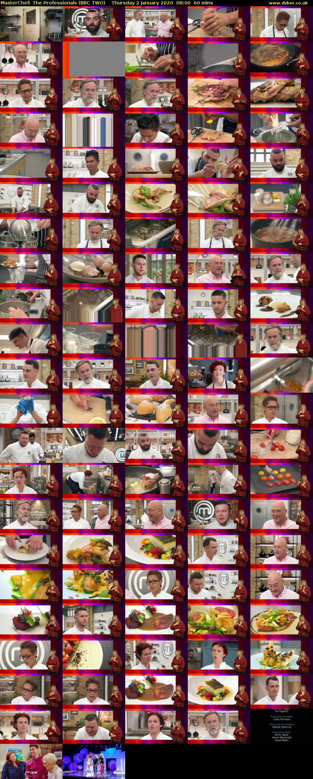 MasterChef: The Professionals (BBC TWO) Thursday 2 January 2020 08:00 - 09:00